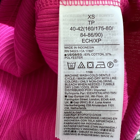 Gap Women’s Dark Pink Soft Knit Ribbed Dress Sleeveless Dress In Size XS - Picture 8 of 9